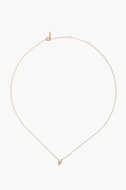 Chan Luu Necklaces^14K Gold And White Diamond Initial Necklace