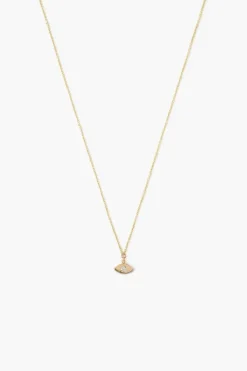Chan Luu Necklaces^14K Gold Evil Eye Necklace With Diamond Inlay