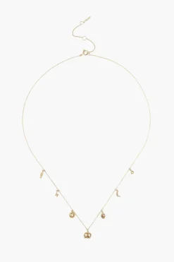 Chan Luu Necklaces^14K Gold Fun Necklace With Diamond Inlay