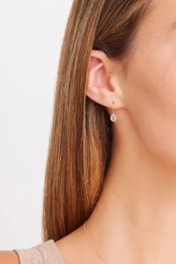 Chan Luu Earrings^14K Gold Sliced Diamond Earrings