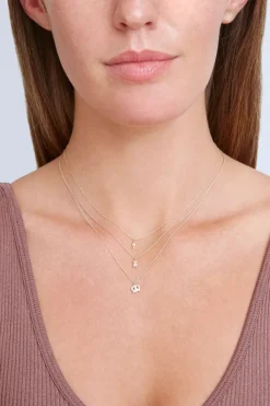 Chan Luu Necklaces^14K Gold Teddy Bear Necklace With Diamond Inlay