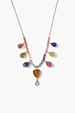 Chan Luu Necklaces^14K Rainbow Necklace Sapphire Mix