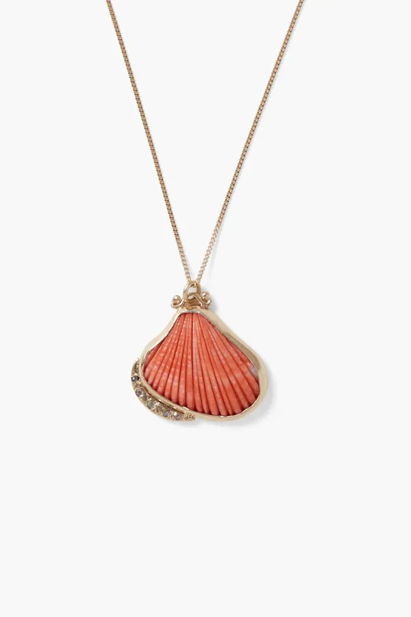 Chan Luu Necklaces^14K Scallop Shell Necklace Coral