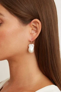Chan Luu Earrings^14K White Le Baroque Earrings