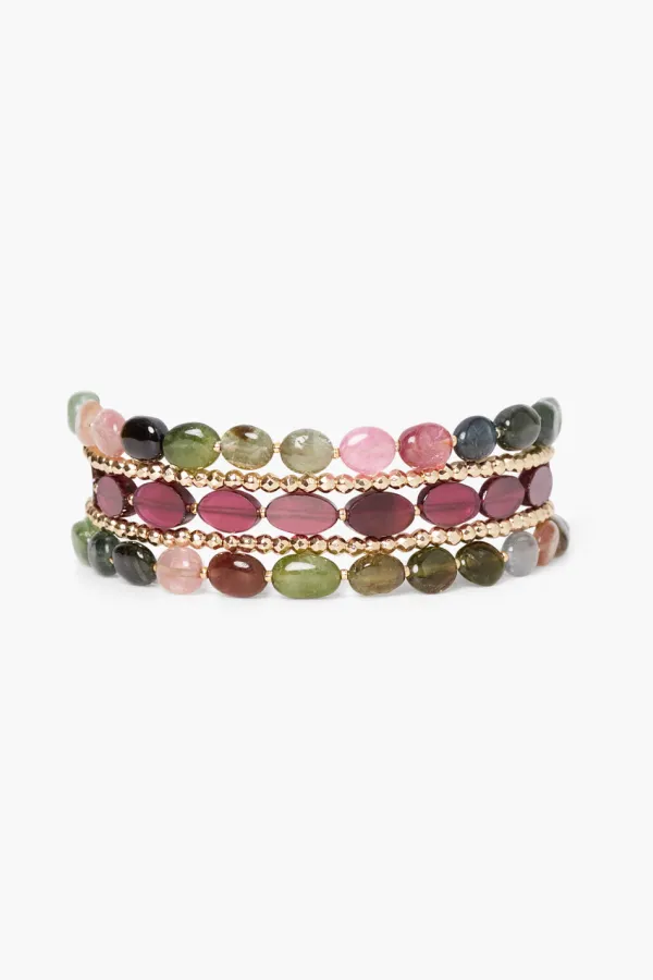 Chan Luu Bracelets^Kenai Naked Wrap Bracelet Tourmaline Mix