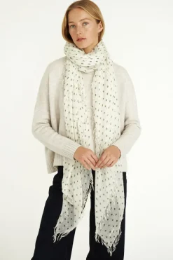Chan Luu Scarves^Kombu Dot Cashmere And Silk Scarf