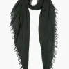 Chan Luu Scarves^Kombu Green Cashmere And Silk Scarf