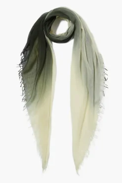 Chan Luu Scarves^Kombu Green Dip-Dyed Cashmere And Silk Scarf