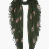 Chan Luu Scarves^Kombu Hibiscus Floral Cashmere And Silk Scarf