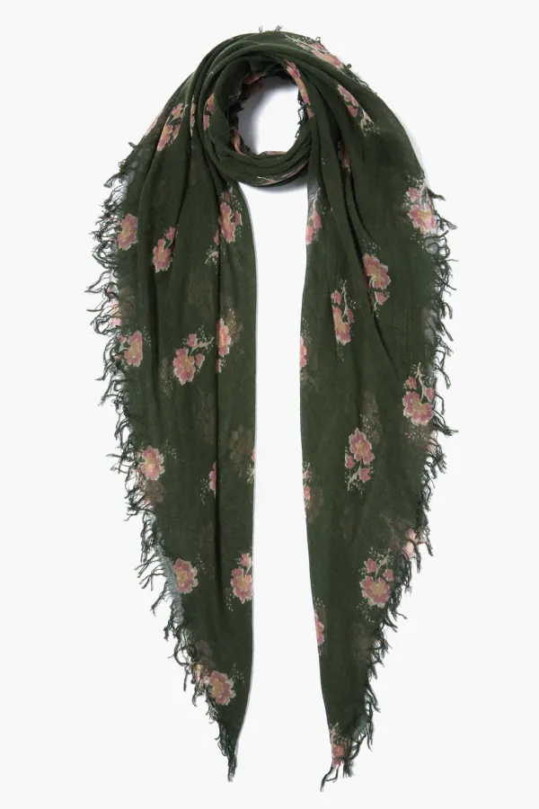 Chan Luu Scarves^Kombu Hibiscus Floral Cashmere And Silk Scarf