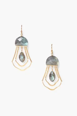 Chan Luu Earrings^Labradorite Luna Chandelier Earrings