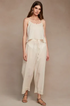 Chan Luu Bottoms^Lana Drawstring Pant Antique White