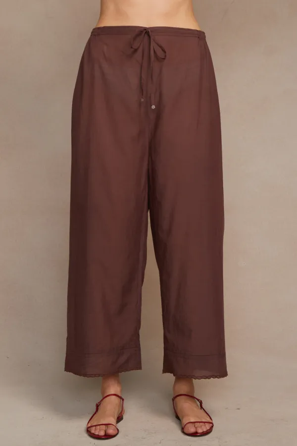 Chan Luu Bottoms^Lana Drawstring Pant Walnut