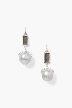 Chan Luu Earrings^Lark Earrings Grey Pearl Mix
