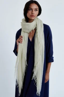 Chan Luu Scarves^Light Sage Cashmere And Silk Scarf
