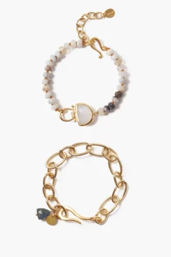 Chan Luu Bracelets^Luna Bracelet Set Moonstone