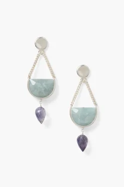 Chan Luu Earrings^Luna Teardrop Earrings Aquamarine Mix