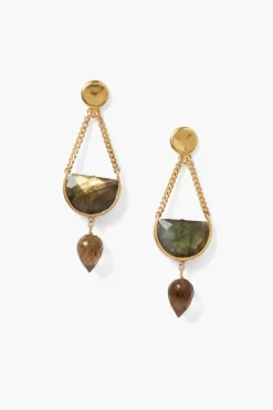 Chan Luu Earrings^Luna Teardrop Earrings Labradorite Mix