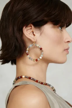 Chan Luu Earrings^Magdalena Hoop Earrings Multi