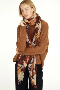 Chan Luu Scarves^Magnolia Floral Print Cashmere And Silk Scarf