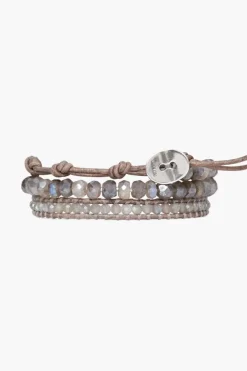 Chan Luu Bracelets^Mano Triple Wrap Bracelet Labradorite