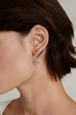 Chan Luu Earrings^March Birthstone Earrings Aquamarine Crystal