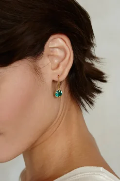 Chan Luu Earrings^May Birthstone Earrings Emerald Crystal