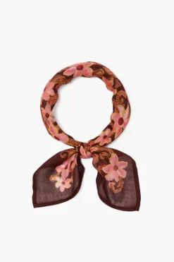 Chan Luu Bandanas^Meadow Floral Print Bandana Fired Brick