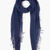 Chan Luu Scarves^Medieval Blue Cashmere And Silk Scarf