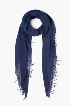 Chan Luu Scarves^Medieval Blue Cashmere And Silk Scarf