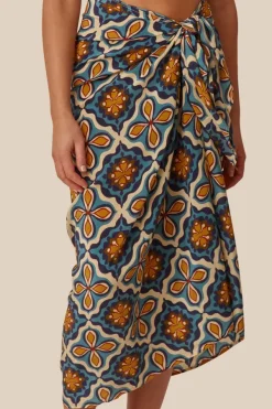 Chan Luu Bottoms^Medieval Blue Crux Sarong