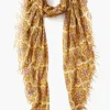 Chan Luu Scarves^Mineral Yellow Crux Cashmere And Silk Scarf
