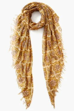 Chan Luu Scarves^Mineral Yellow Crux Cashmere And Silk Scarf