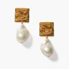 Chan Luu Earrings^Minerva Earrings Gold White Pearl
