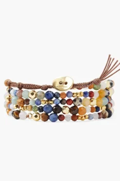 Chan Luu Bracelets^Multi And Gold Nugget Naked Wrap Bracelet