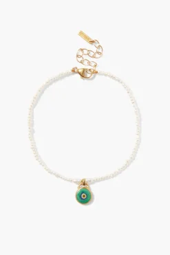 Chan Luu Bracelets^Mya Evil Eye Bracelet Green Mix
