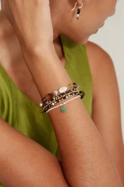Chan Luu Bracelets^Mya Evil Eye Bracelet Green Mix
