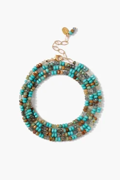 Chan Luu Bracelets^Odyssey Wrap Bracelet Turquoise