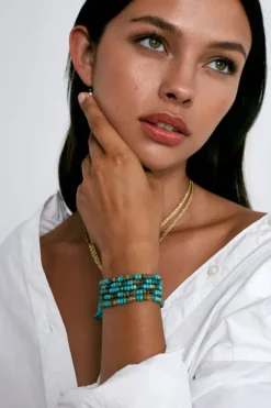 Chan Luu Bracelets^Odyssey Wrap Bracelet Turquoise