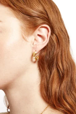 Chan Luu Earrings^Olive Branch Hoop Earrings Mini Gold
