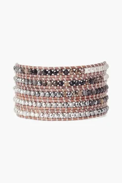 Chan Luu Bracelets^Onyx And Quartz Five Wrap Bracelet