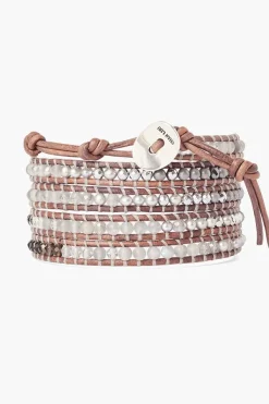 Chan Luu Bracelets^Onyx And Quartz Five Wrap Bracelet