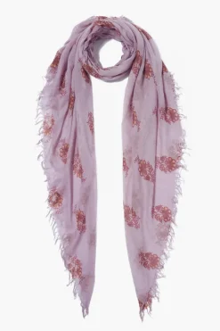 Chan Luu Scarves^Orchid Hush Hibiscus Floral Cashmere And Silk Scarf