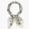 Chan Luu Bandanas^Painterly Floral Print Bandana Egret