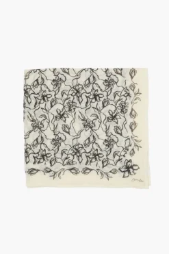 Chan Luu Bandanas^Painterly Floral Print Bandana Egret