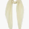 Chan Luu Scarves^Pale Yellow Cashmere And Silk Scarf