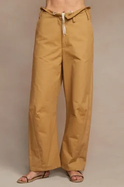 Chan Luu Bottoms^Paper Bag Barrel Pant Khaki