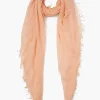 Chan Luu Scarves^Peach Cashmere And Silk Scarf