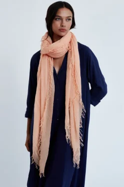 Chan Luu Scarves^Peach Cashmere And Silk Scarf