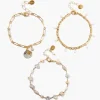 Chan Luu Bracelets^Pearl & Coin Bracelet Set